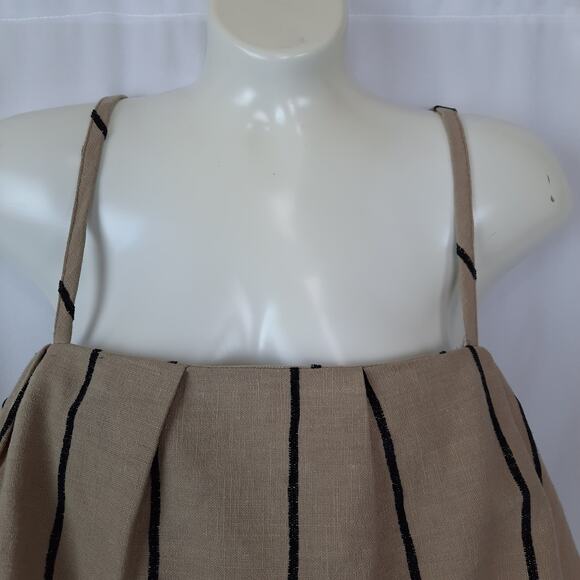 5 For $20.00 Sale Honey Punch Boho Crop Halter Top, Medium, Tan & Black - Picture 4 of 12